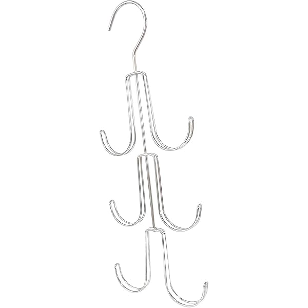 Vintage Crystal Rose Wall Hooks - 2 Pack Silver Curtain & Coat Hangers With Screws