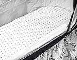 Ely ist & Co Stubenwagen-Bettlaken-Set 2 Stück 100% Jersey Baumwolle für Baby Girl – Grau chevron und Polka Dot - 4