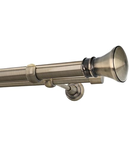 Doppio bastone per tende in bronzo antico per finestre | FindTheDeal