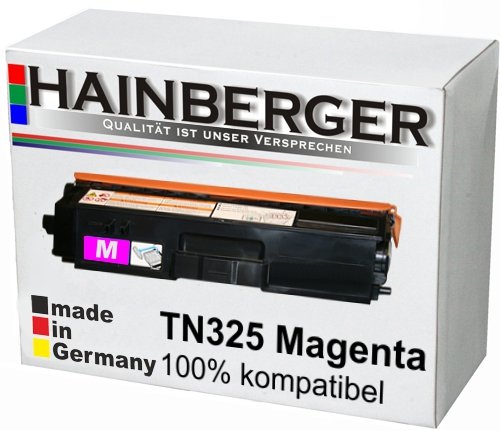 Hainberger Toner Magenta für Brother TN 325 Magenta 3.500 Seiten, kompatibel zu TN 320 / 325 / 328. Geeignet für Brother DCP-9055 Brother DCP-9055 CDN 9270 9270 CDN Brother HL 4140 CN 4150 CDN 4570 CDW 4570 Cdwt 9460 9460 CD 9460 CDN 9460 N 9465 9465 CDN 9970 9970 CDN 9970 CDW