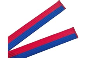 Pandiui23 Professioneller Taekwondo-Karate-Judo-Gürtel, doppelte Umwicklung, Kampfkunst, Streifen, Sportgürtel