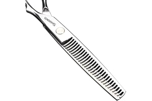 Tagliacapelli professionali Sharonds da 6 pollici, forbici sottili in acciaio inossidabile, forbici efficienti.(Forbici da diradamento da 6 pollici-A)