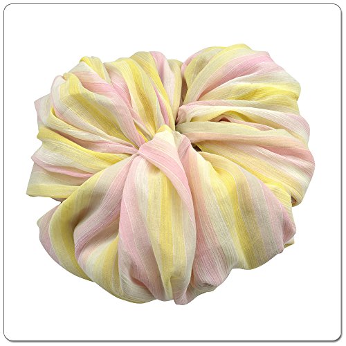 VANCHISuper Sized Georgia Pure Muslin (Pink/Yellow)