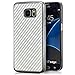 Produktbild Saxonia® Samsung Galaxy S7 edge Hülle Case Schutzhülle Cover Slim Design in Carbon-Optik Silber