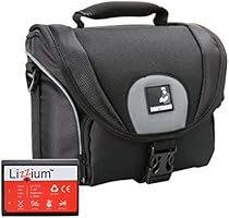 EOS Bundle Tasche f&uuml;r Canon 1100D 1200D 1300D +Qualit&auml;ts Ersatz-Akku Lizzium LP-E10 Fototasche
