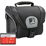 EOS Bundle Tasche f&uuml;r Canon 1100D 1200D 1300D +Qualit&auml;ts Ersatz-Akku Lizzium LP-E10 Fototasche