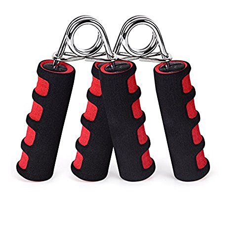 Preisvergleich Produktbild Paar Handtrainer Federgriffhantel, Schwarz Rot