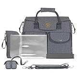 Adaptable √ La mochila es perfecta para llevarla a cualquier parte, gracias a sus enganches universales y correa para el hombro ajustable en longitud