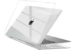 EooCoo Coque Compatible avec MacBook Air 13 M1 A2337 A2179 A1932 2020 2019 2018 MacBook Air 13,3 Pouces avec Touch ID, Plastique Case Rigide Étui Protection Coque - Transparent Cristal Clair