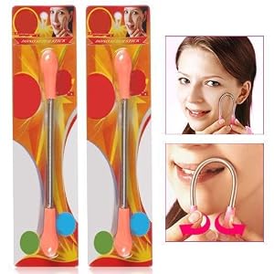 tinkertonk 2Pcs Facial Hair Epilator Remover Spring Threading Beauty Tool kit - Image 4