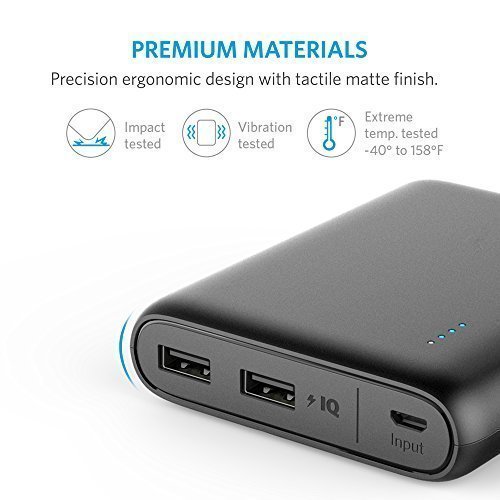 Anker Caricabatterie Portatile Caricatore PowerCore 13000 - Power Bank Tascabile Ultra-Compatto da 13000mAh con Tecnologie a Ricarica Rapida PowerIQ e VoltageBoost per iPhone, Samsung Galaxy e Altri Smartphone Android