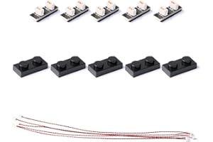 TEDDOO 5Piece 15CM 0,8MM Interface Netzkabel Verlängerungszubehör, verwendet für Baustein Licht Zubehör Beleuchtung Kit Kompatibel mit Lego