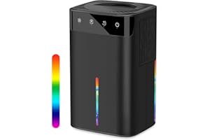 TLXLT Dehumidifiers for Home-Upgraded Dehumidifier Bedroom with 2 Working Modes,Portable Small Dehumidifier with Auto Defrost & LED Lights,Smart Auto-Off,2.6L Mini Dehumidifiers for Bathroom,Basement-Black