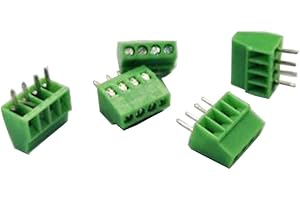 MonLiya 30 stücke 4 Pole 2,54mm Pitch PCB Mount Schraubklemmenblock Stecker