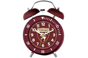 JM Giemme Articoli promozionali - Sveglia Classica Toro Granata Torino F.C. Prodotto Ufficiale Idea Regalo Calcio
