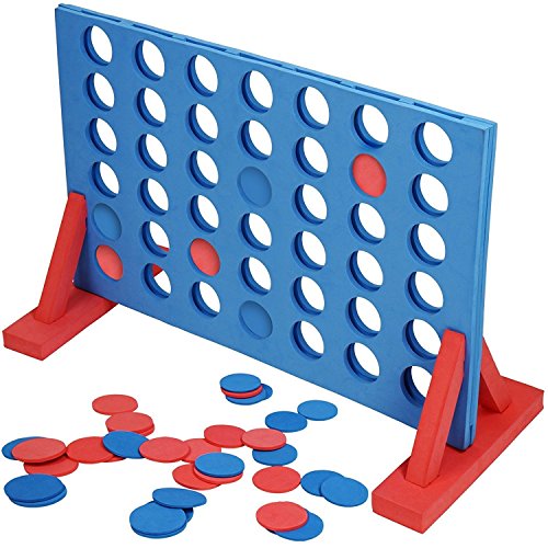 Hillington Â® Giant EVA 4 In A Row Connect 4 Garden Outdoor Game - Ideal For Family And Nursery / School Activities