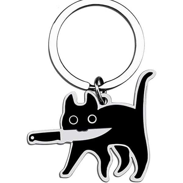 Porte Clé Chat, Mignon, Dans Un Coeur, En Feutrine, Fait Main, Petit Cadeau De N