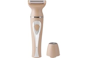 SENSSÈ Sensse Trimkini Shaver - Your 2-in-1 Face, Bikini Bare Necessity - Two Detachable Stainless Steel Blades - Handles Any Hair Length - Wave Goodby to Irritation