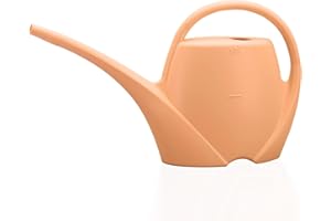 Plastkon Petit Arrosoir Spring 1,7 L - Arrosoir Plante en Plastique pour Intérieur et Extérieur - Mini Arrosoirs de Jardin - Couleur Pêche