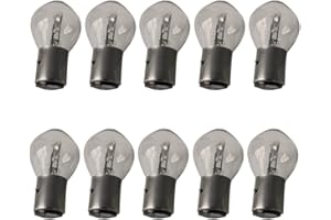 BEADA Lighting 10X Headlight Bulb 12V 35W B35 BA20D Glass Fit for GY6 ATV Moped Scooter