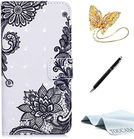 TOUCASA® Huawei P8 Lite 2017 case,Huawei P8 Lite 2017 case,Leather Wallet Magnetic Case Card Slots Cash Holder Kickstand pu Flip Book Case with [3D Bling Glitter Smooth Surface][Cute Animal Unicorn Butterfly Owl] Design for Huawei P8 Lite 2017 + Free Touch Stylus Pen &amp; Dust Plug-Mandala