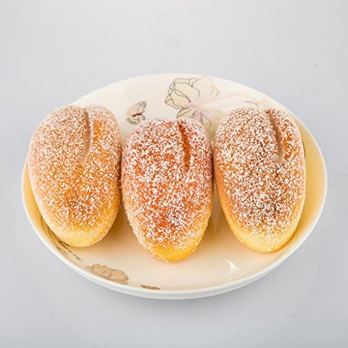 3 PCS PU Material Fake Cake Artificial Sesame Bread Decoration Model Kitchen Toys Photography Prop
