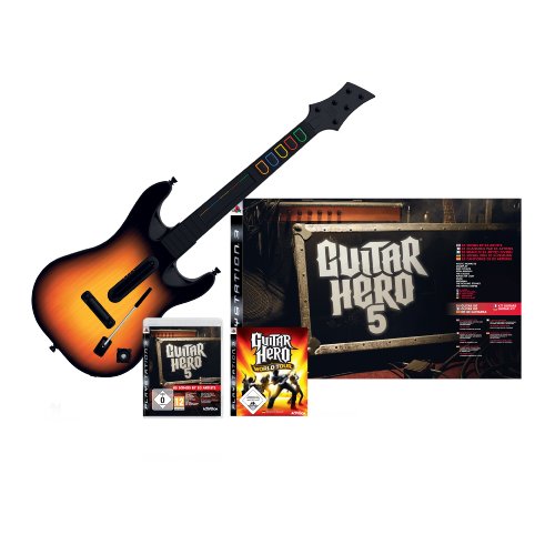 Preisvergleich Produktbild Guitar Hero 5 - Limited Edition inkl. Gitarre + World Tour