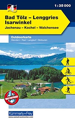 Download Outdoorkarte 04 Bad Tölz - Lenggries, Isarwinkel 1 : 35.000: Wandern, Rad, Langlauf, Skitouren. Jachenau, Kochel, Walchensee (Kümmerly+Frey Outdoorkarten Deutschland) Download Outdoorkarte 04 Bad Tölz - Lenggries, Isarwinkel 1 : 35.000: Wandern, Rad, Langlauf, Skitouren. Jachenau, Kochel, Walchensee (Kümmerly+Frey Outdoorkarten Deutschland)