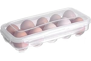 ANICY Porta Uova da Frigo - 10 Uova Portauovo Frigorifero in Plastica, per Frigorifero, Cucina (trasparente)