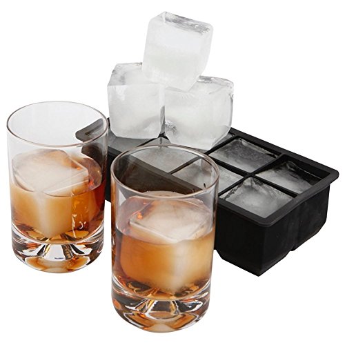 SilikonProfi Große XXL eiswürfelform Silikon mit Deckel – 8 Fach Rieseneiswürfel 5 cm xxl eiswürfel um Ihre Getränke stundenlang zu kühlen – Silikon Eiswürfelbehälter mit deckel bpa frei auch für babybrei wiederverwendbar , 8 coole Jumbo Groß eiswürfelbereiter mit Deckel - 5