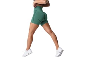 BOVLDEMT Contour Seamless Workout Shorts for Women High Waist Gym Biker Shorts Tummy Control Booty Yoga Shorts