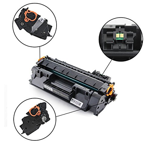 V4INK Toner ersetzt HP 05X CE505X für HP LaserJet P2055 (CE456A), HP LaserJet P2055d (CE457A), HP LaserJet P2055dn (CE459A) Drucker, 6500 Seiten für Schwarz, 1 Stück - 2