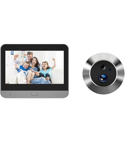Videocamera Spioncino Digitale Wireless - Schermo 4.3", 1080P, Rilevatore Di Movimento, App Tuya, Visione Notturna