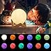 Produktbild 3D Mond Lampe 16 Farben Mondlicht mit Fernbedienung, True Image der Mondoberfläche von der NASA, Lichter und Geschenke, Home Decorative und Kinderzimmer Zimmer Licht - 15cm