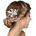 Produktbild Damen Kristall Strass Vintage Perlen Haarekämmen Braut Haar Kamm Haarband Crystal Strass Haarschmuck Haarspangen Perlen Hochzeit Strass Perlen Hochzeit Haarteile Crystal Strass Perlen Hochzeit Haarschmuck Brauthochzeits-Stirnband