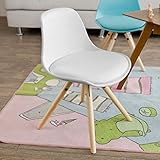 SoBuy® Kinderstuhl, Stühlchen, Sitzhocker, Sitzhöhe 35cm, weiß, FST46-W - 9