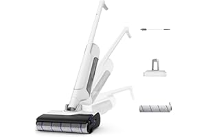 ‎ROWENTA Rowenta X-Clean 10, kabelloser Akku-Nass-Trockensauger, Saugwischer selbstreinigend und -trocknend, Nasssauger Ultraleicht: nur 0,8 kg in der Hand, Waschsauger mit 60 min Laufzeit, weiß, GZ7540WO