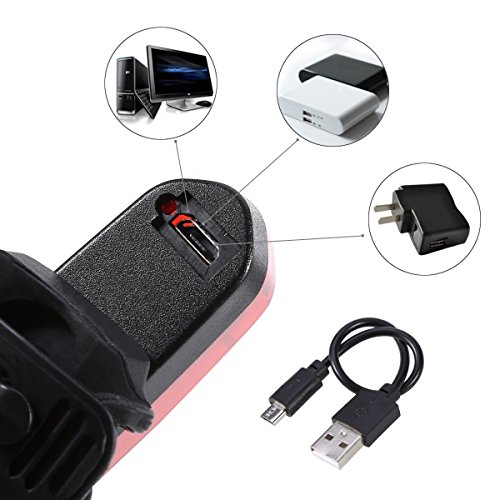 GreenClick LED Lampen Fahrrad Frontlicht StVZO Rücklicht Fahrradbeleuchtung, 2*0.5w ultralhell rot LEDs,fahrradlampe Batteriebetrieb mit 2 AAA Batterien,PX4 wasserdicht LED Rückleuchten tragbar LED Fahrradlampe für sicher Fahrradfaren in der Nacht - 4
