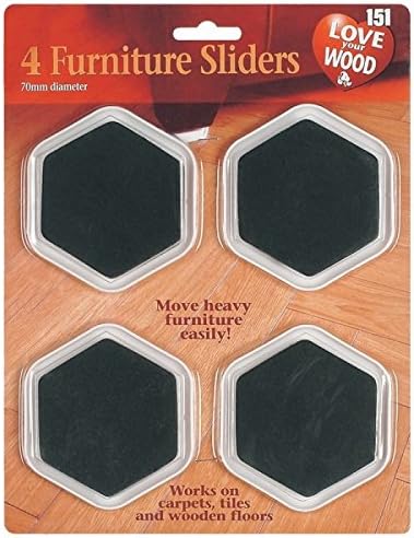 8 Furniture Sliders ,2 Packs of 4 Free Fridge Magnet