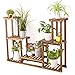 Produktbild JXXQD Boden-stehendes Mehrschichtiges Festes Holz-Blumen-Stand-Erker-Fenster-Balkon-Grün-Pflanzen-Gestell 4 Reihen-inszenierendes Regal-Einheit Für Garten-Gewächshaus, 94 * 70 * 19cm
