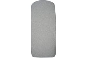 FUN*DAS BCN Fundas BCN ® - Sábana Bajera Universal Ajustable para Capazo de Carros de Paseo - 74 X 32 cm - Algodón extrasuave (Summer Grey)