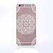Produktbild König-Shop Henna Cover Handy Hülle Case Schutzhülle Bumper Tasche Indische Sonne Mandala Weiß, Für Handy:Samsung Galaxy S6, Motiv auswählen:Indianische Spitze