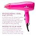 Lee Stafford Blow Dry And Go Hair Kit - Professional Style on the Go - High Performance 2200W Hair Dryer with 3 Heat Settings and Keratin Infused Grille - Free Travel Bag