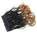 Price comparison product image 22" One Piece - Wavy/Curly - Black/Caramel Ombre - Clip In Hair Extension - 5 Clips 120g - High Quality Kanekalon Synthetic Fibre - Looks and Feels like Real Hair by Elegant Hair