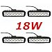 Produktbild Miracle 18W LED Scheinwerfer Arbeitsscheinwerfer (25-Grad) Offroad Zusatzscheinwerfer 18W Car LED Work Light Auto Arbeitsleuchte Offroad Zusatzscheinwerfer 12V 24V IP67 Schwarz ATV SUV 4WD (4 Stück)