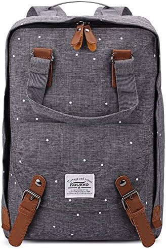 KAUKKOBackpack，Lightweight Laptop Rucksack up to 14” KAUKKO College School Bag Water Repellent Outdoor Travel Daypack fits Men and Women(Grey)