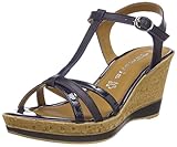  Tamaris Damen 28347 T-Spangen Sandalen, Blau (Navy Uni), 36 EU