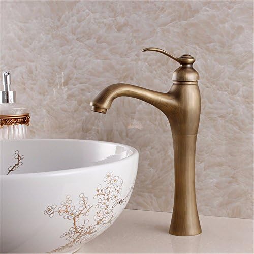 XiaofatYA--High - end retro European - style creative personality,Faucet,tap,Full bathroom vanity table copper pots of brass basin high hot and cold Single Hole