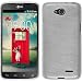 Produktbild PhoneNatic Case für LG L90 Dual Hülle Silikon weiß brushed Cover L90 Dual Tasche Case