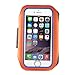 Produktbild Sport Armband, MuSheng Tragehülle Fitness Sportarmband für iPhone X/ 8/ 7 Plus/ 7 8 6 6S Plus, Für Galaxy S9 / S8 /S7 Plus Schutzhülle mit Schlüsselhalter (Orange)